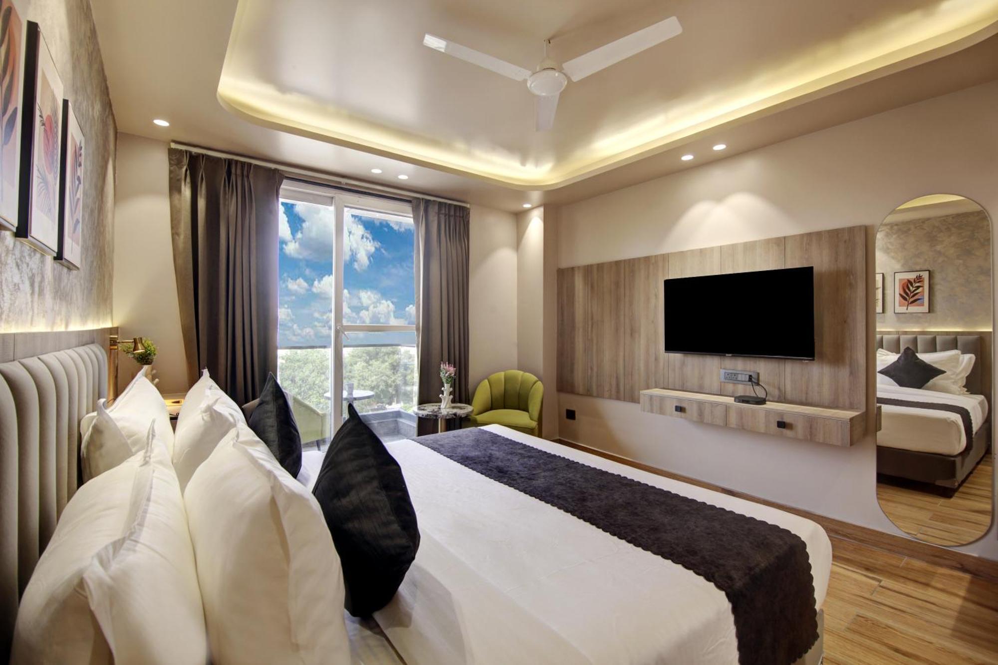 Saltstayz Premier - Near Golf Course Road & Sector 57 Gurgaon Exterior foto
