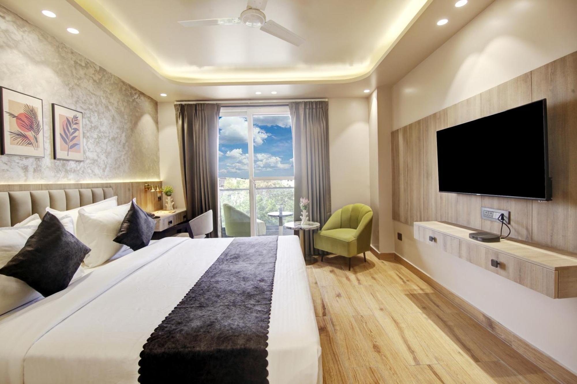 Saltstayz Premier - Near Golf Course Road & Sector 57 Gurgaon Exterior foto